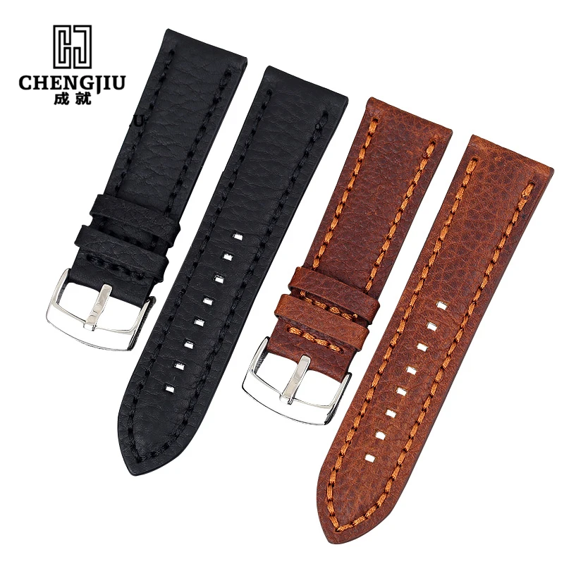 Пояса из натуральной кожи Ремешки для наручных часов tudor/Rolex/Panerai/Omega Часы Для