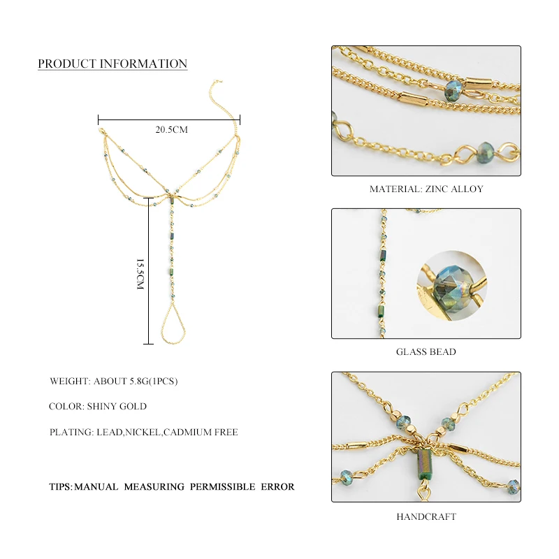 Горячая Мода с кистями из бусин ножной браслет подвеской ноги многослойный