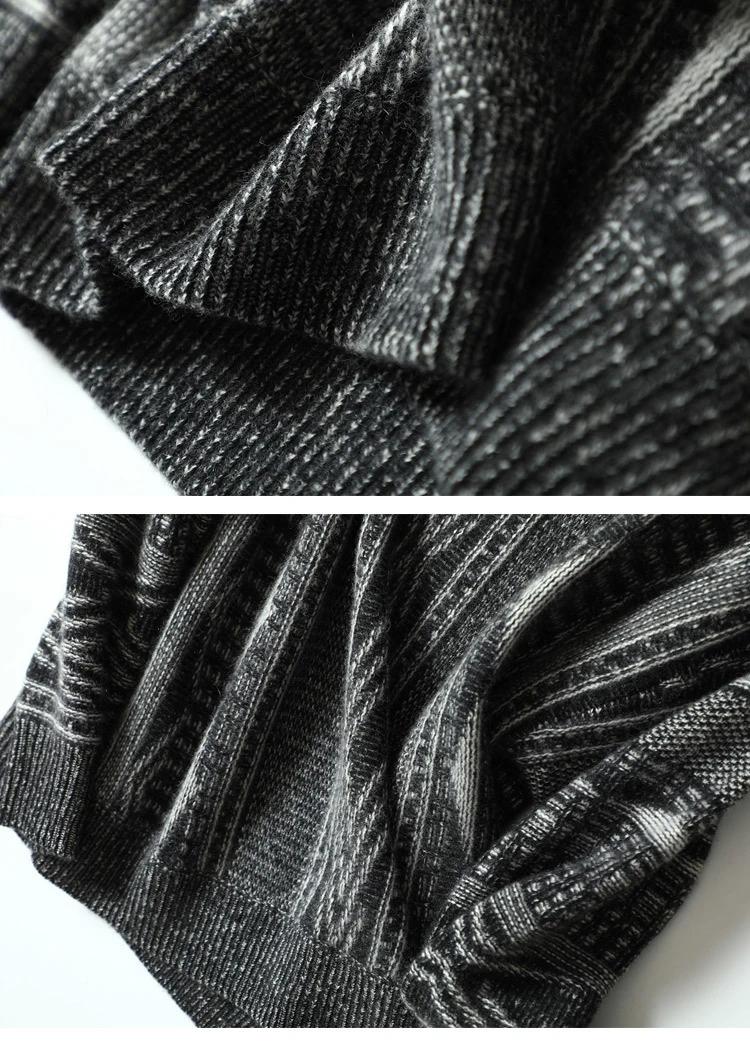 Shuchan Winter Women Sweater Loose 100% Cashmere Ripped O-neck Pullover Female Thick Warm Streetwear Tops | Женская одежда