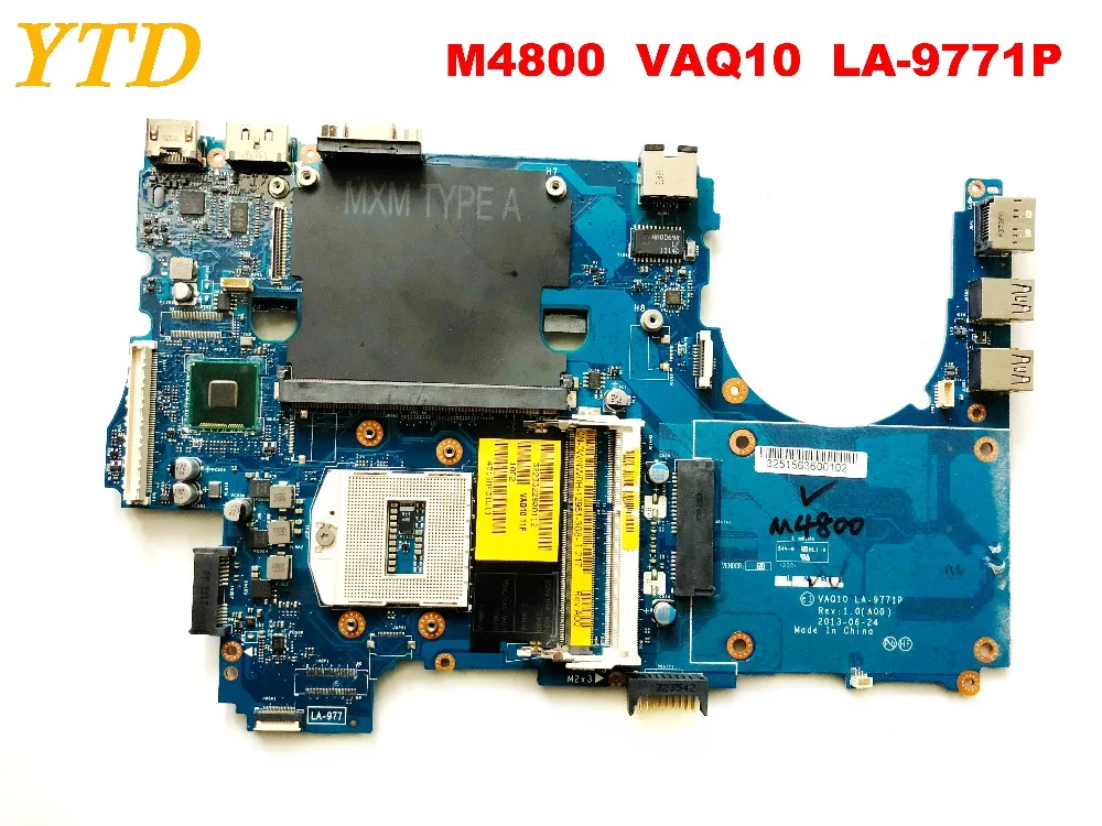 

Original for DELL M4800 laptop motherboard M4800 VAQ10 LA-9771P tested good free shipping