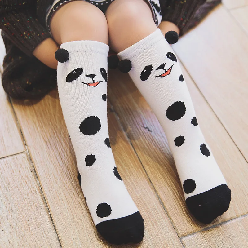 Весенние гольфы для маленьких девочек носки до колена хлопковые гетры с рисунком