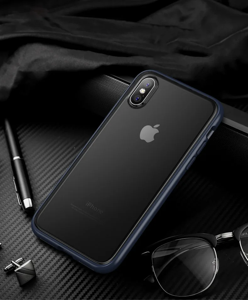 Противоударный чехол для iPhone XR, мягкий прозрачный из ТПУ, прозрачная задняя крышка для iPhone XS Max 7 8 Plus, чехол, тонкий матовый чехол