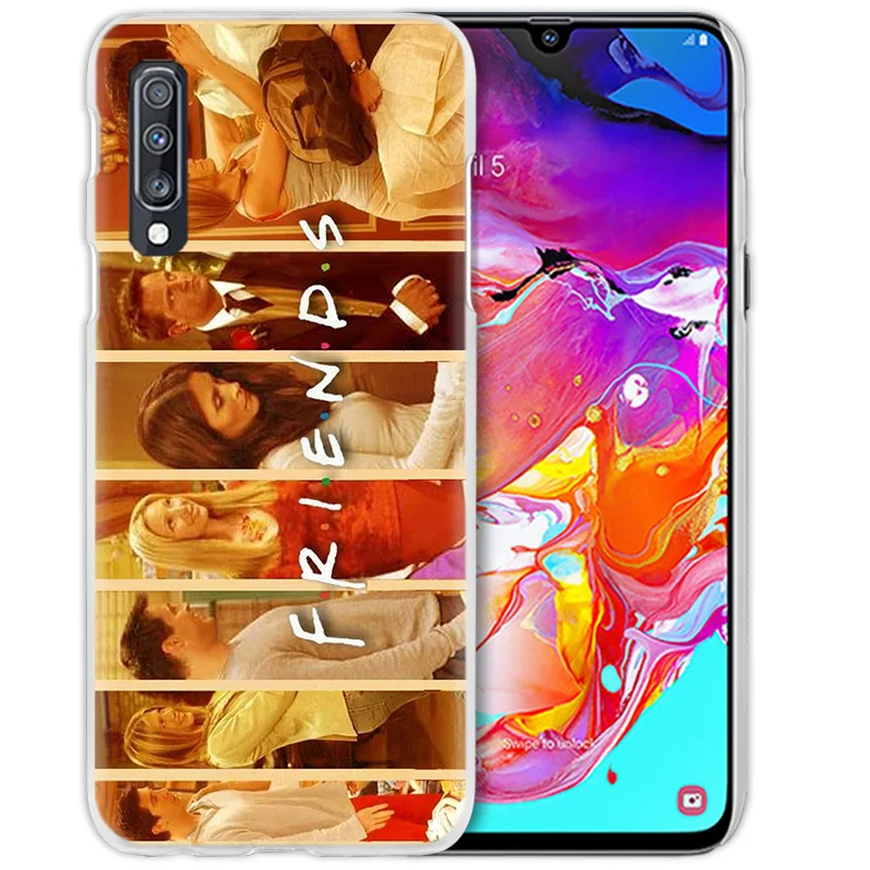 ТВ Показать чехол для samsung Galaxy A50 A70 A20e A40 A30 A20 A10 A8 A6 плюс A9 A7 жесткий прозрачный чехол для телефона чехол друзей вместе