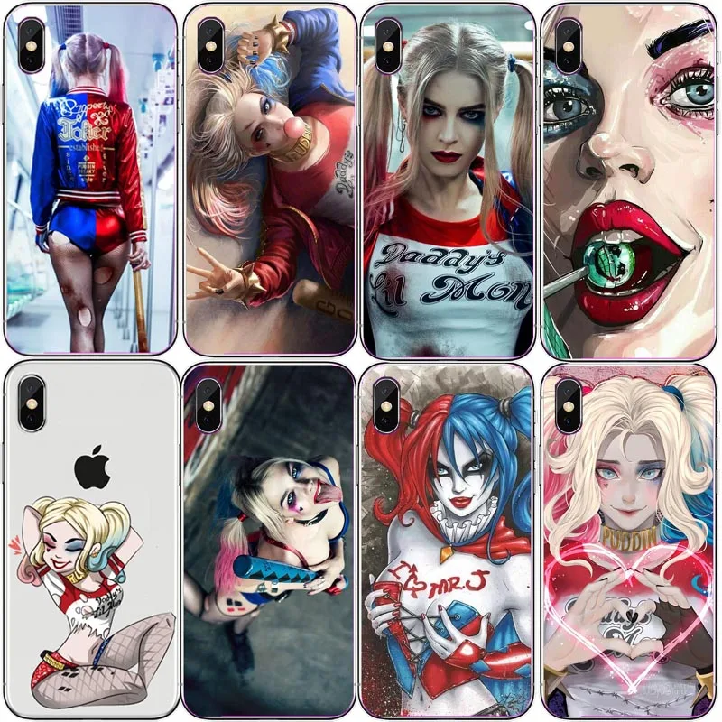 Роскошный чехол для телефона Harley Quinn отряд самоубийц Джокер Wink iPhone 8 Plus 7 6 S 6S XS 5S SE
