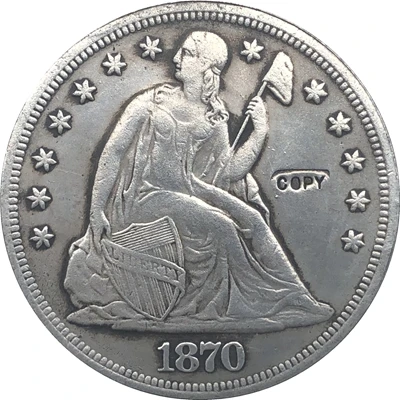 

1870 Seated Liberty Dollar COINS COPY
