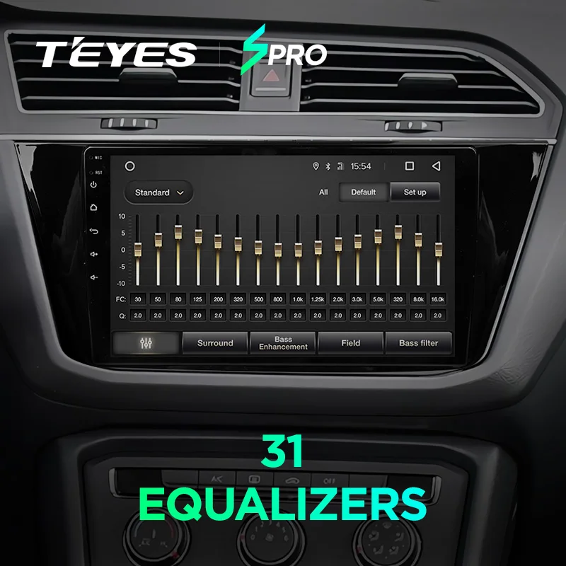 TEYES SPRO Штатная магнитола для Фольксваген Тигуан 2 Volkswagen Tiguan 2 Mk Android 8.1, до 8-ЯДЕР, до 4+ 64ГБ 32EQ+ DSP 2DIN автомагнитола 2 DIN DVD GPS мультимедиа автомобиля головное устройство