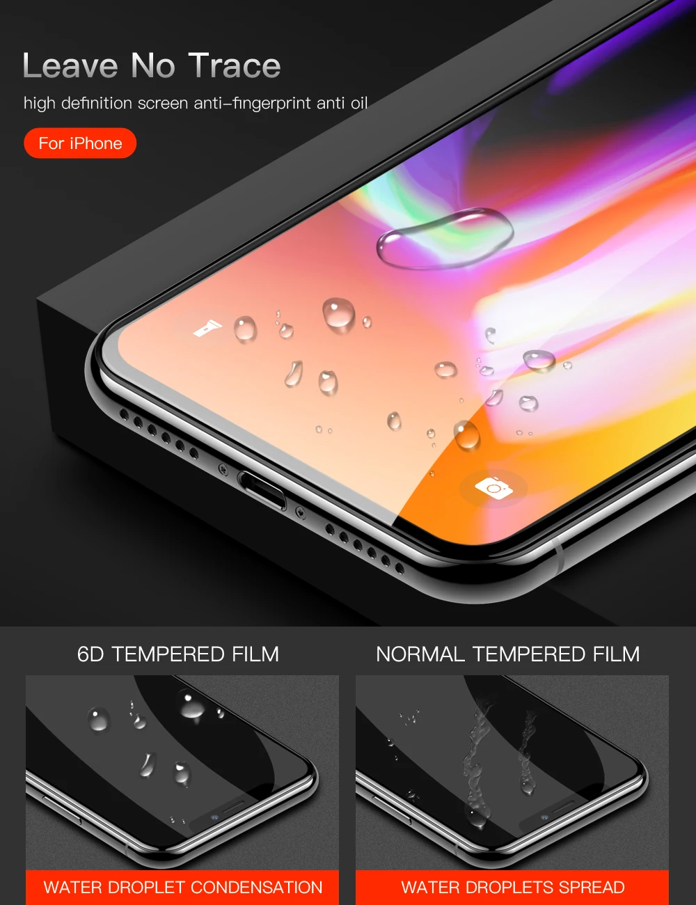 6D закаленное стекло для iphone XR Xs Max X Защита экрана для iphone 7 8 Plus 6s 6 Plus Защитная пленка для телефона