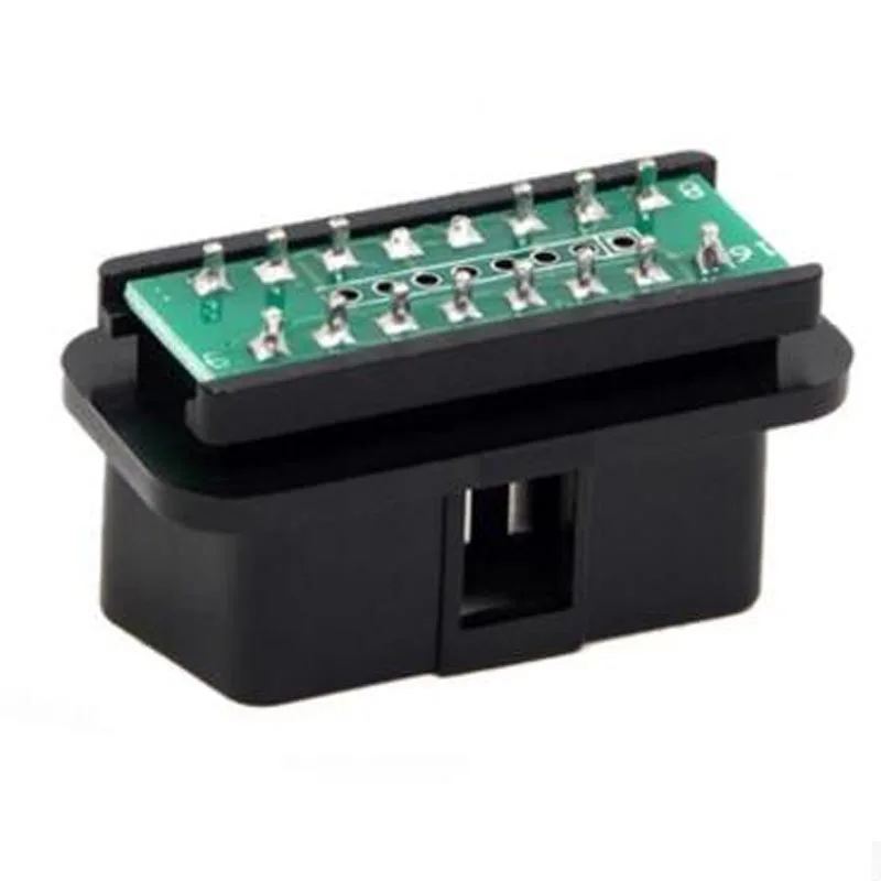 Высокое качество Универсальный 16Pin 16 Pin EOBD2 OBDii OBD II OBD2 J1962 разъем штекер Адаптер 1 шт