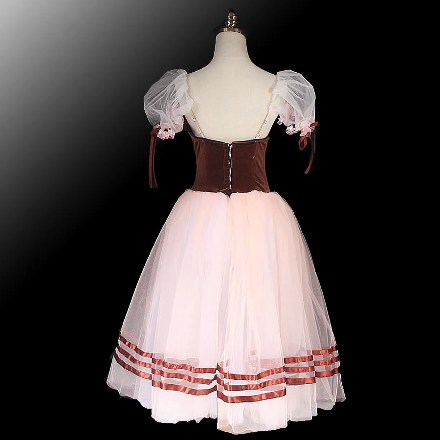 Длинное профессиональное балетное платье для взрослых и детей Napoli Giselle La Mal Fille