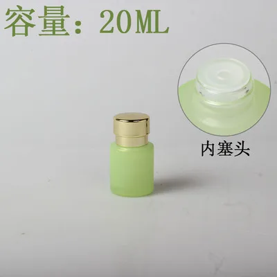20ml Toner Bottle 120/100/80/60/40/30/20 мл матовый зеленый Стекло косметический Эмульсия/тональный крем бутылка, пустая квадратная алюминиевая бутылкы парфюмерного спрея флакон, баночки для крема, бутылка для тонера - Цвет: 20ml Toner Bottle