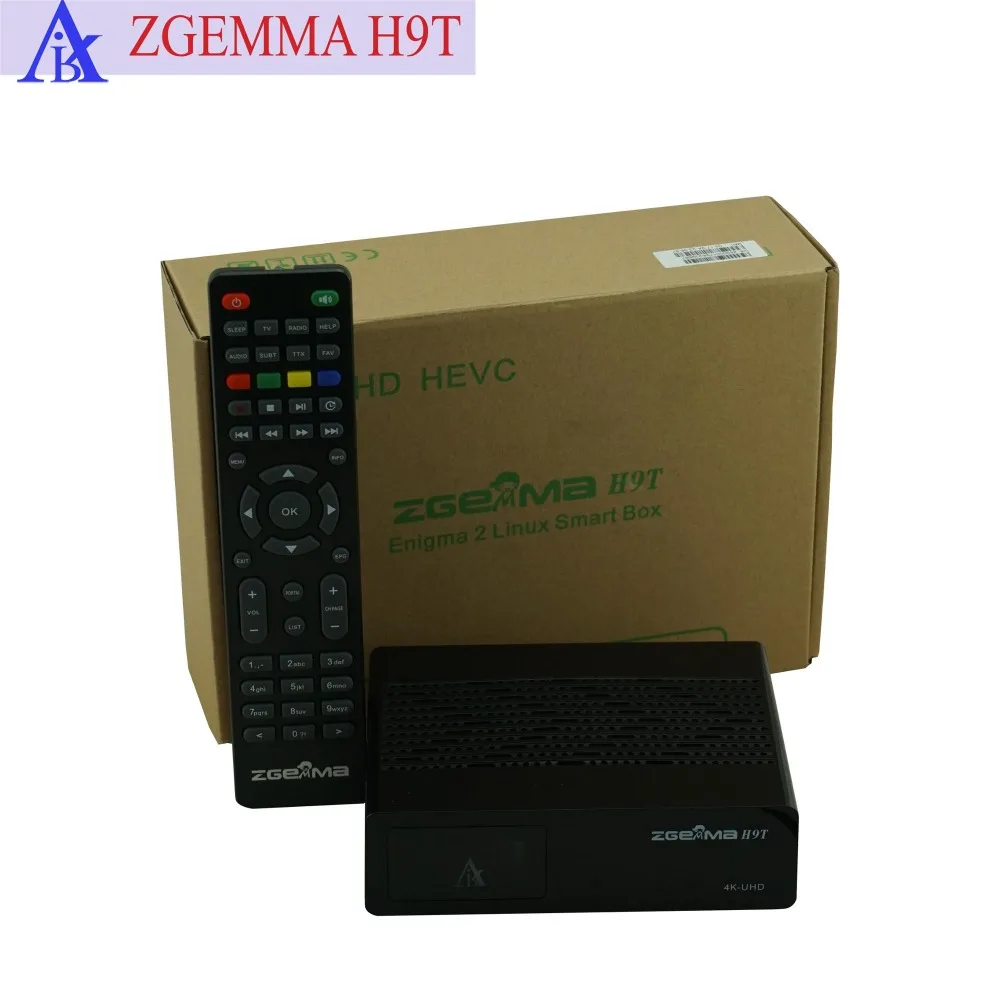 2 шт./лот ZGEMMA H9T 4K UHD TV Box Linux OS E2 H.265/HEVC QT Stalker Multistream с гибридным кабельным тюнером|linux