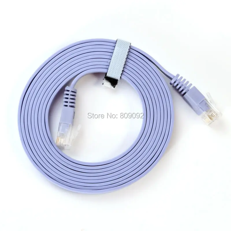 Высококачественный новый CAT6 RJ45 кабель плоский UTP 10/100/1000 Мбит/с Ethernet сетевой для