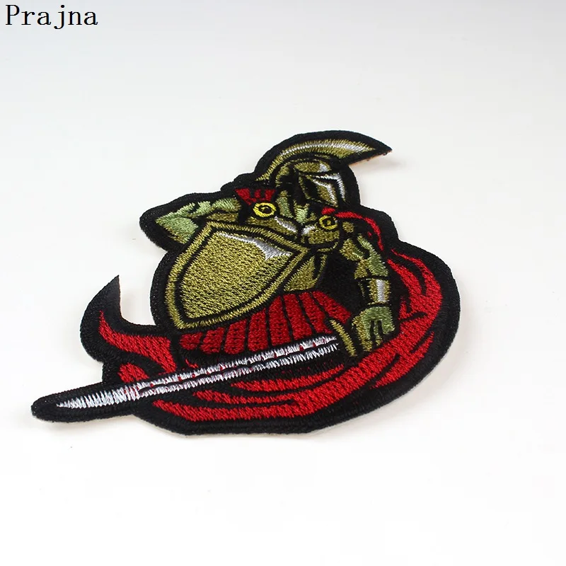 Праджня Спарта щит патч-1 шт. джинсы с вышивкой патч приклеивающиеся утюгом