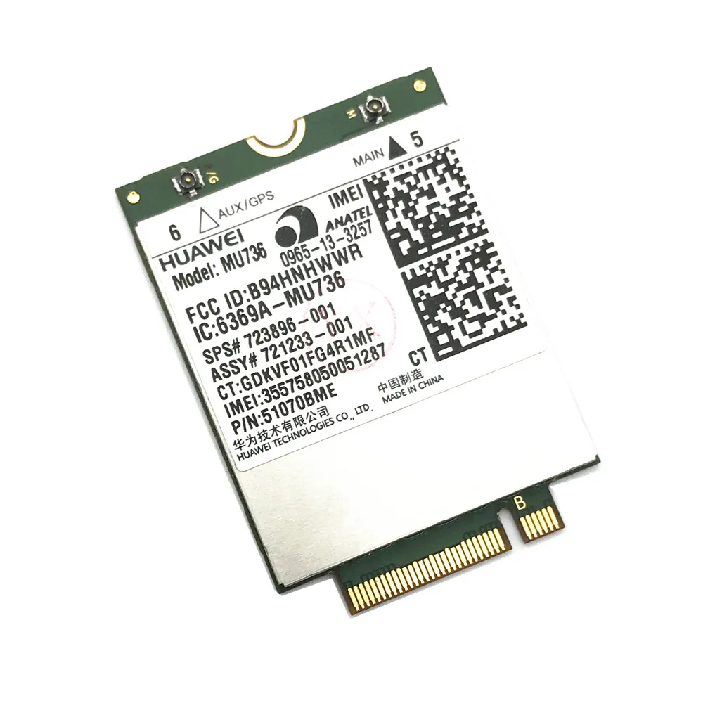 Модуль карты Huawei MU736 3G WWAN для HP ProBook 430 440 640 645 650 655 G1 ZBook 17 EliteBook 850 820 G1|3G модемы| |