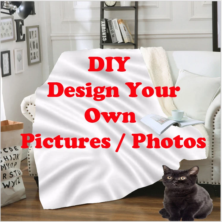LIASOSO 3D печать Diy индивидуальный дизайн для взрослых и детей одеяло с капюшоном