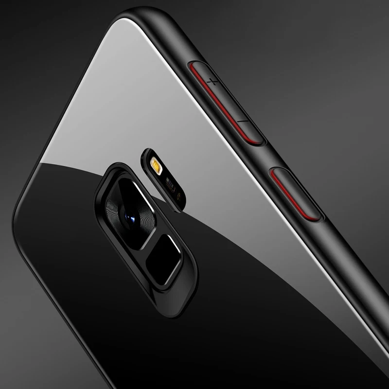 Роскошный зеркальный стеклянный телефонный чехол KaiNuEn для samsung galaxy j4 j6 j8 2018 j400 j600