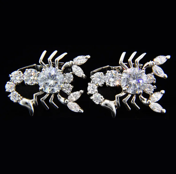 Спартанские позолоченные запонки серебряного цвета с цирконом AAA|button vest|button