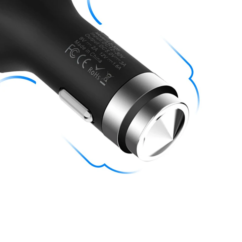 Быстрое Автомобильное зарядное устройство QC 3 0 USB кабель для передачи данных