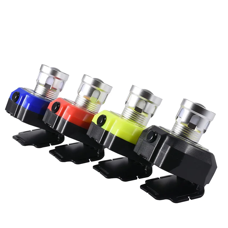 

GIJOE led headlight cob t6 headlamps 2019 new arrival plastic case use 3*AA battery waterproof zoomable 3 modes by 1 button