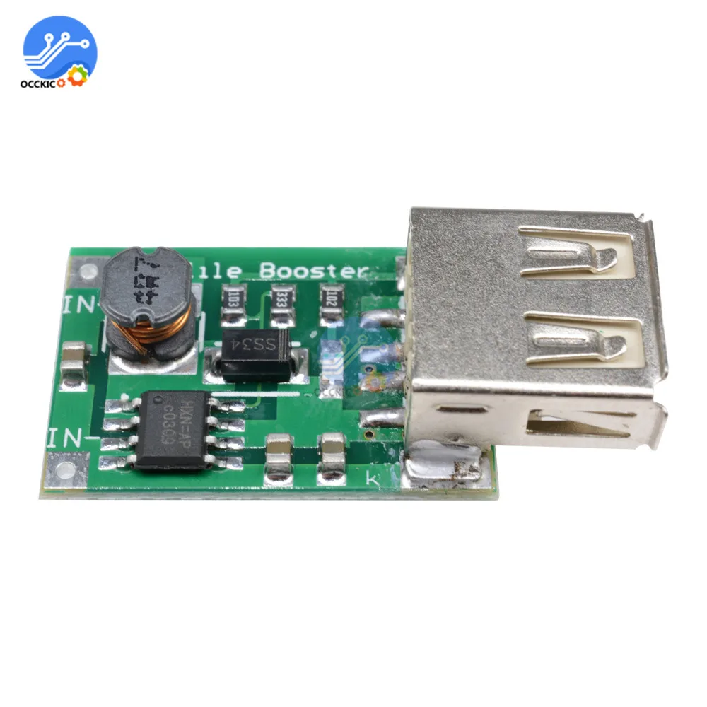USB литиевая батарея зарядное устройство плата DC-DC от 2 до 5 В 1200ма Повышающий