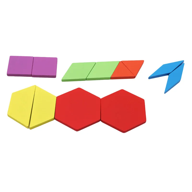 Tangram деревянные головоломки Дети умственного развития обучения образования