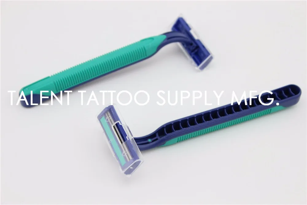 10 шт./лот новая одноразовая бритва для татуировок двойные лезвия из нержавеющей