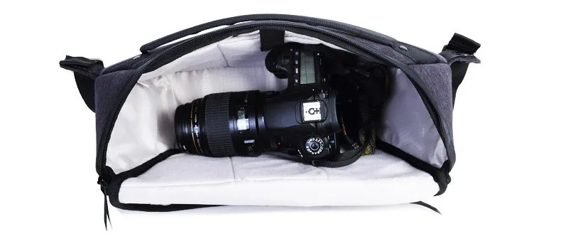 Водонепроницаемый 5L серый и темно-серый DSLR камера сумка чехол для камеры Canon Nikon sony Olympus Dslr камера