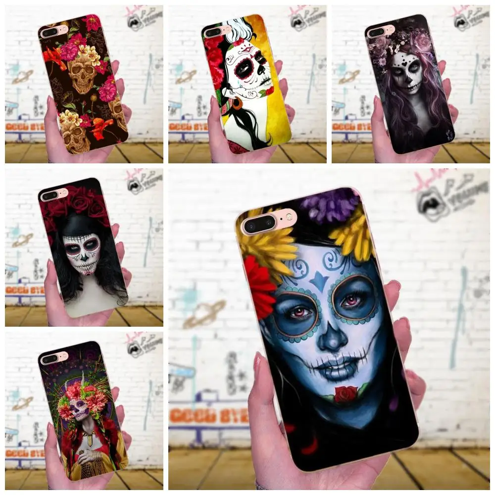 Catrina красивая роза с черепами классика лучше для Xiaomi Mi3 Mi4 Mi4C Mi4i Mi5 Mi 5X 6 6X 8 SE A1 Max Mix 2