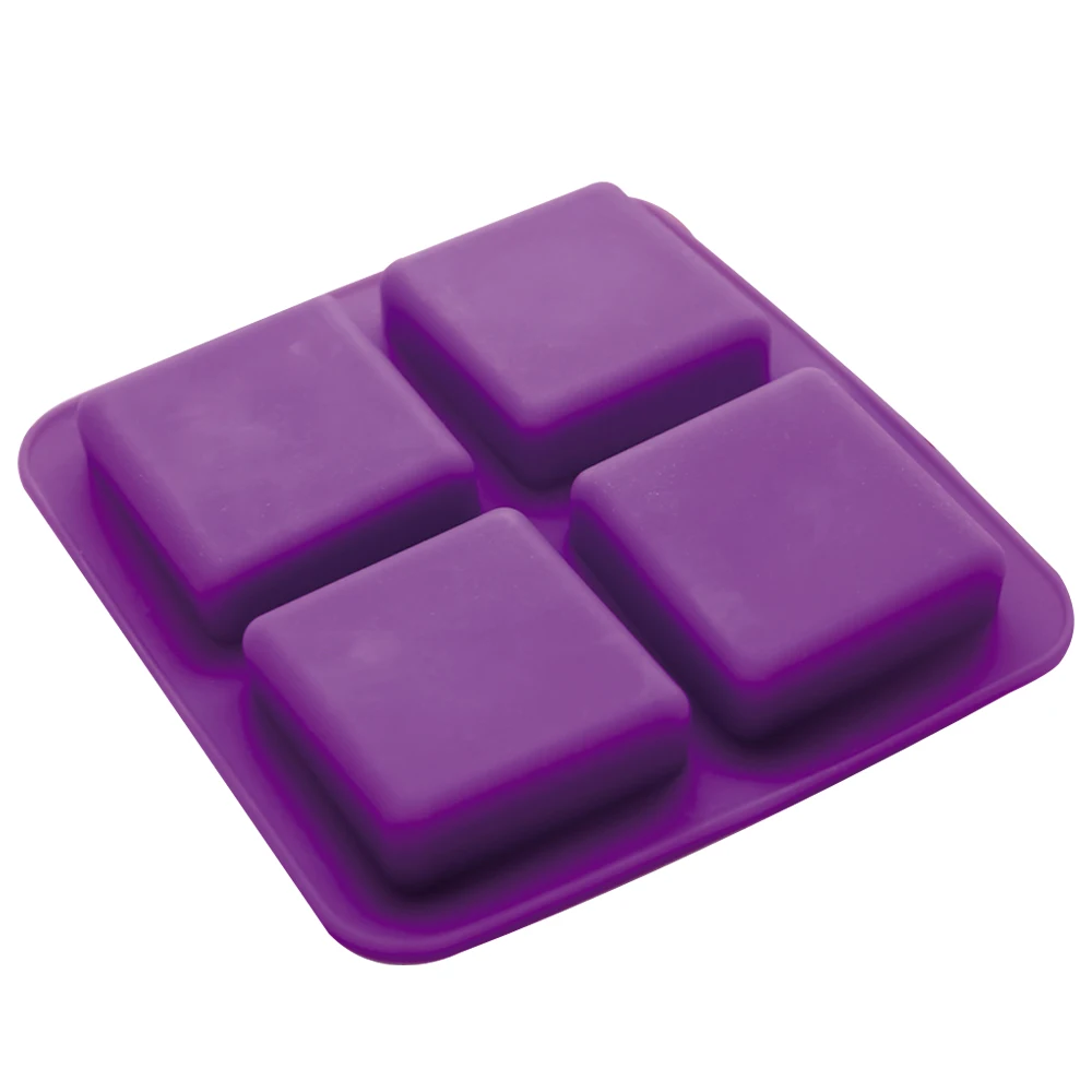 Силиконовая квадратная форма для мыла ручной работы с буквенным листом декор