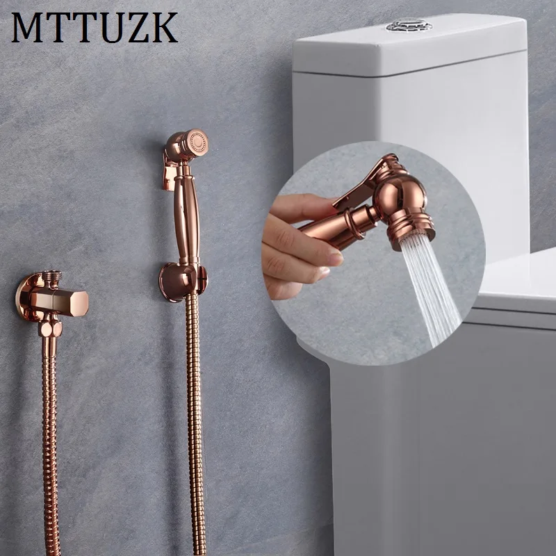 MTTUZK одиночный холодный розовое золото спрей для биде туалет ванная комната