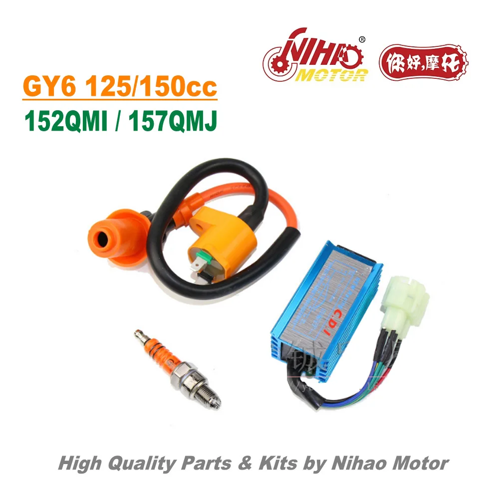 TZ-25 125cc 150cc Racing CDI Spark Coil комплекты GY6 части китайский скутер мотоцикл 152QMI 157QMJ запасные части двигателя Nihao