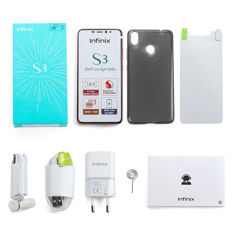 Infinix HOT S3 Смартфон 20 м селфи камера Сотовый телефон Android 8 0|Смартфоны| |