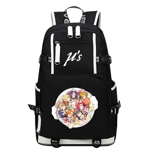 7 Мультяшный женский рюкзак LoveLive, Kawaii Back Pack, Minami Kotori, холщовые школьные сумки, Mochila Feminina, рюкзак для ноутбука, большая сумка для книг - Цвет: 7