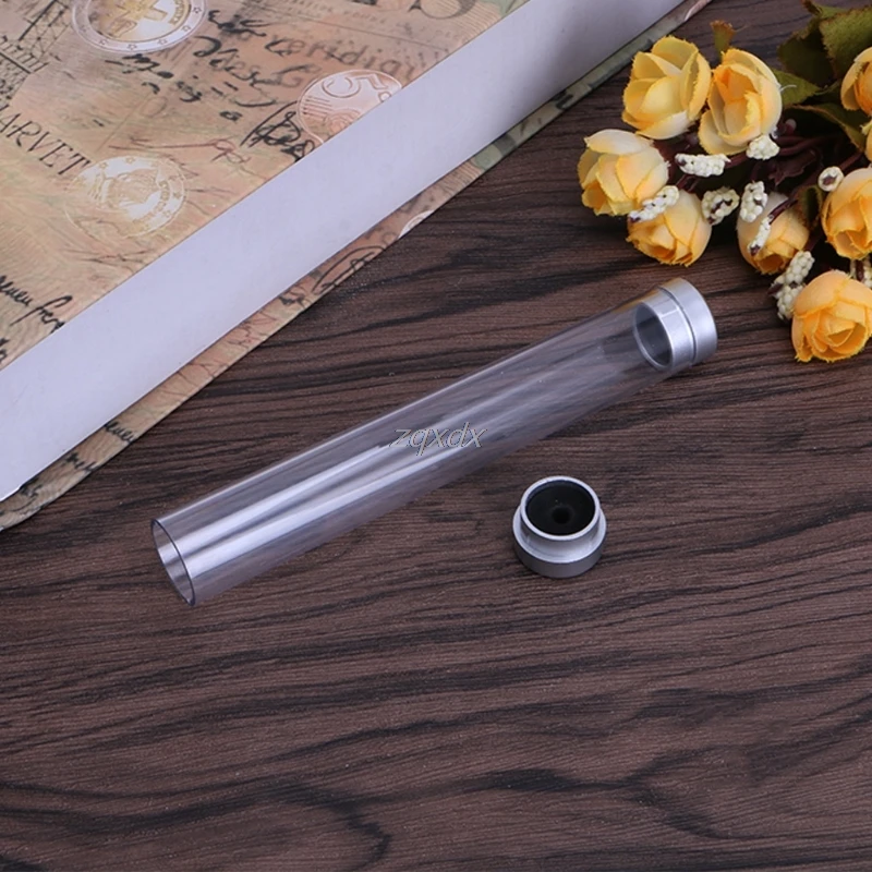 Plastic Transparent Acrylic Pen gifts tube box pencil cases Gift Boxes Stationery school office apply pen Drop ship|Пеналы| |
