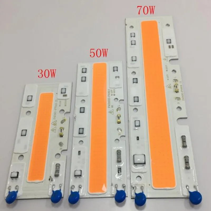 Светодиодный чип COB AC220V 110 в 30 Вт/50 Вт/70 Вт полный спектр розовый растительный свет