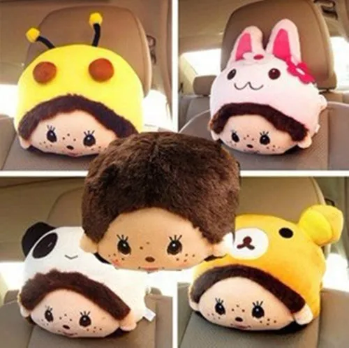 MDH подголовник автомобиля оказался медведь/кролик подушка для шеи мягкий