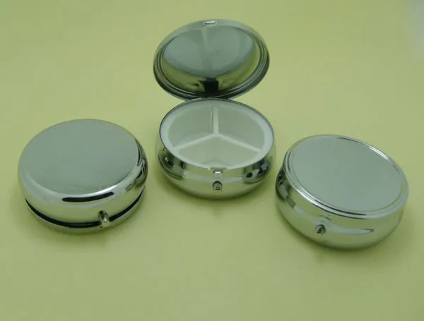 10 шт. бронзовые металлические коробки для таблеток круглая коробка хранения DIY