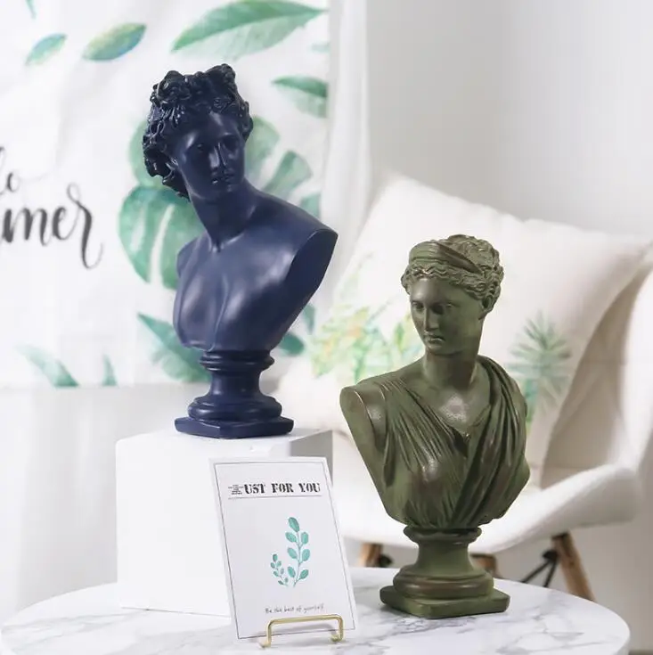 Европейская настольная статуя Давида из смолы украшения для гостиницы домашней