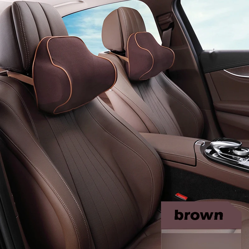 

1 PC Comfortable Car Neck Pillow Winter Headrest Support Cushion Car Travel Sleeping Car Accessories Memory Foam