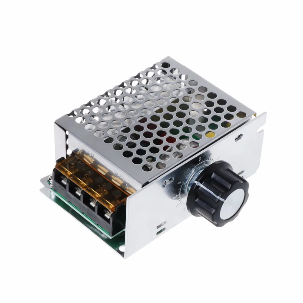 AC 220 V 4000 W высокой мощности SCR регулятор скорости Электронный регулятор напряжения