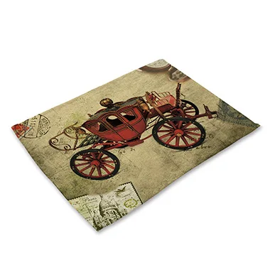 42*32 см мультяшная ретро-салфетка для стола с принтом автомобиля салфетка