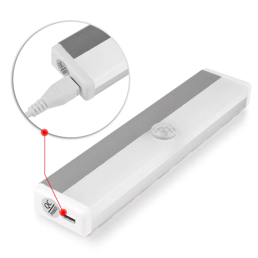 Перезаряжаемый Магнитный инфракрасный ИК датчик движения светодиодный