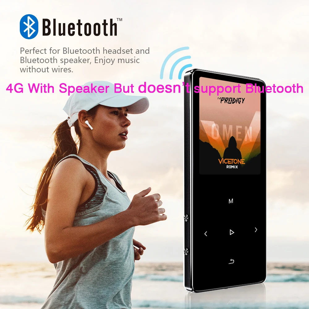 Музыкальный MP3 плеер Bluetooth 4 2 портативный цифровой аудиоплеер без потерь с FM радио