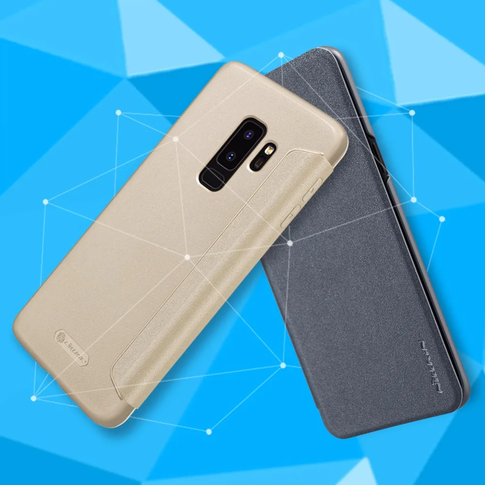 Чехол для телефона Samsung Galaxy S9 + NILLKIN Sparkle ультра тонкий кожаный чехол откидная