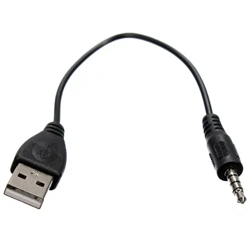 Фирменная Новинка 3 5 мм аудио разъем USB 2 0 Мужской Зарядное устройство Шнур