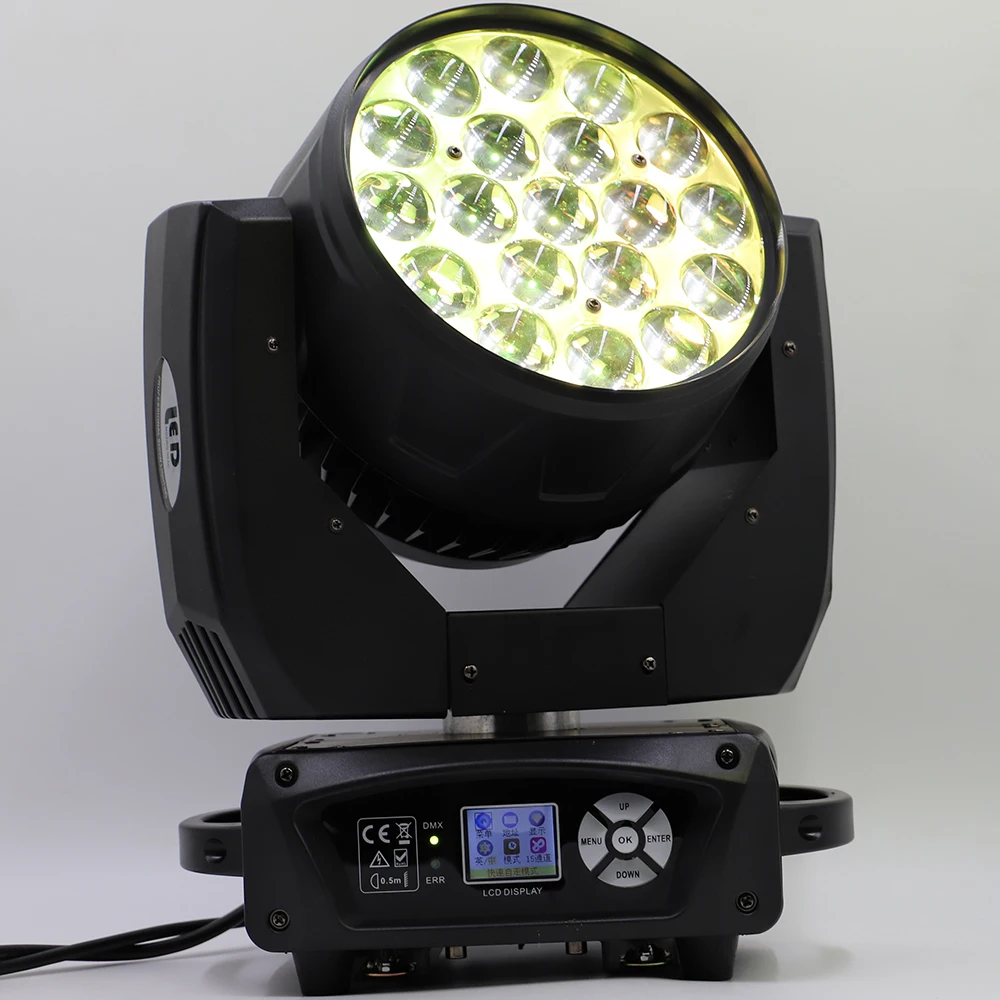 И беспошлинный 8 шт./партия led 19x15 Вт промывочный зум движущийся головной свет высокого класса движущийся головной свет бесплатный налог в ЕС