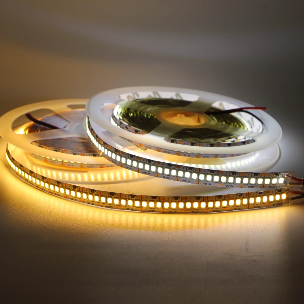 5 м 10 мм PCB 2835 SMD 1200 Светодиодная лента DC12V водонепроницаемый гибкий свет 240