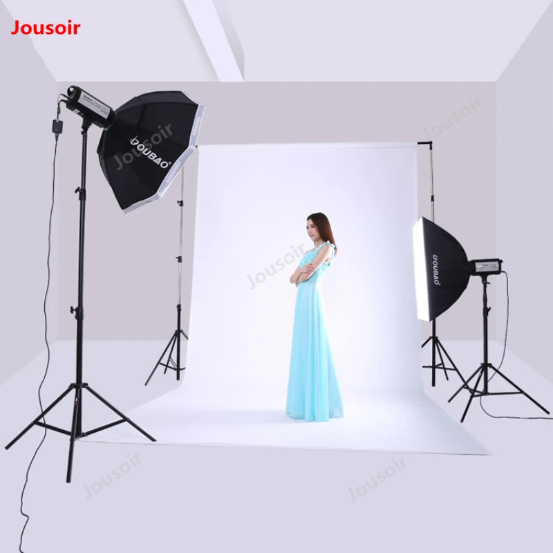 TTF300W two flashlights kit SoftBox lamp holder double Photography Lights pack 2 Flashes set Studio Lighting suit CD50 T10 | Электроника