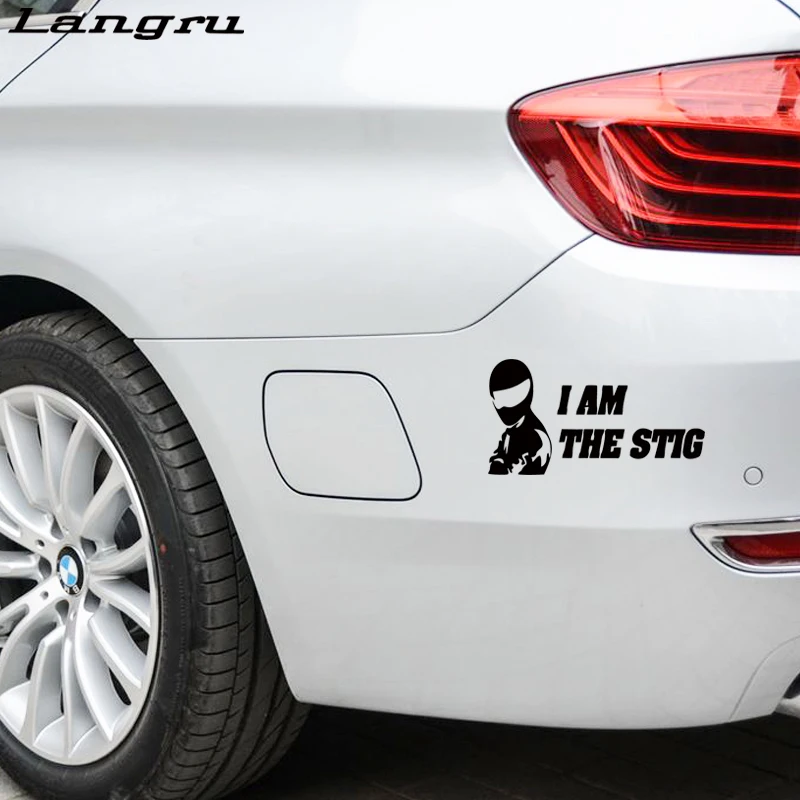 Langru автомобильный стильщик я Стиг больной наклейка на окна автомобиля Dope filtiest