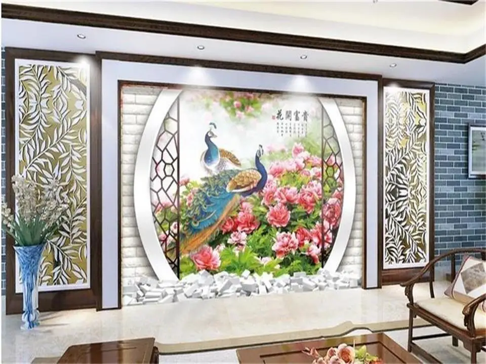 Пользовательский размер 3d фото обои Гостиная роспись лес Лаванда река пейзаж